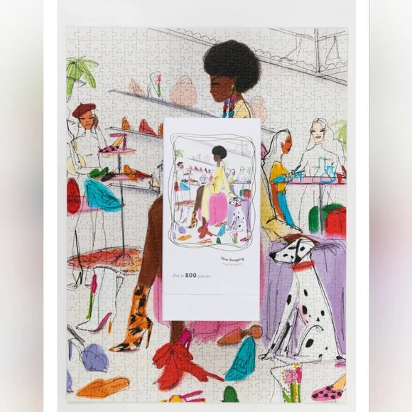 Jiggy Puzzle Shoe Shopping 800 Pieces - New In Box - Picture 5 of 5